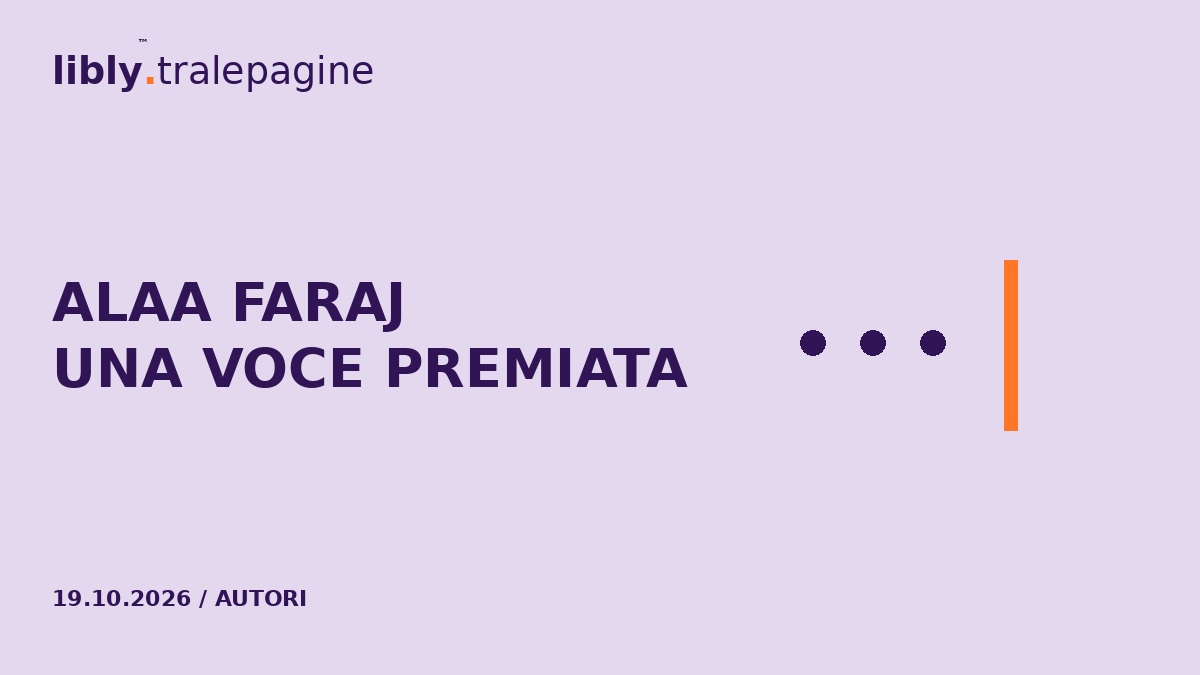 Tre punti viola e un tratto arancione: una voce emerge dal silenzio.