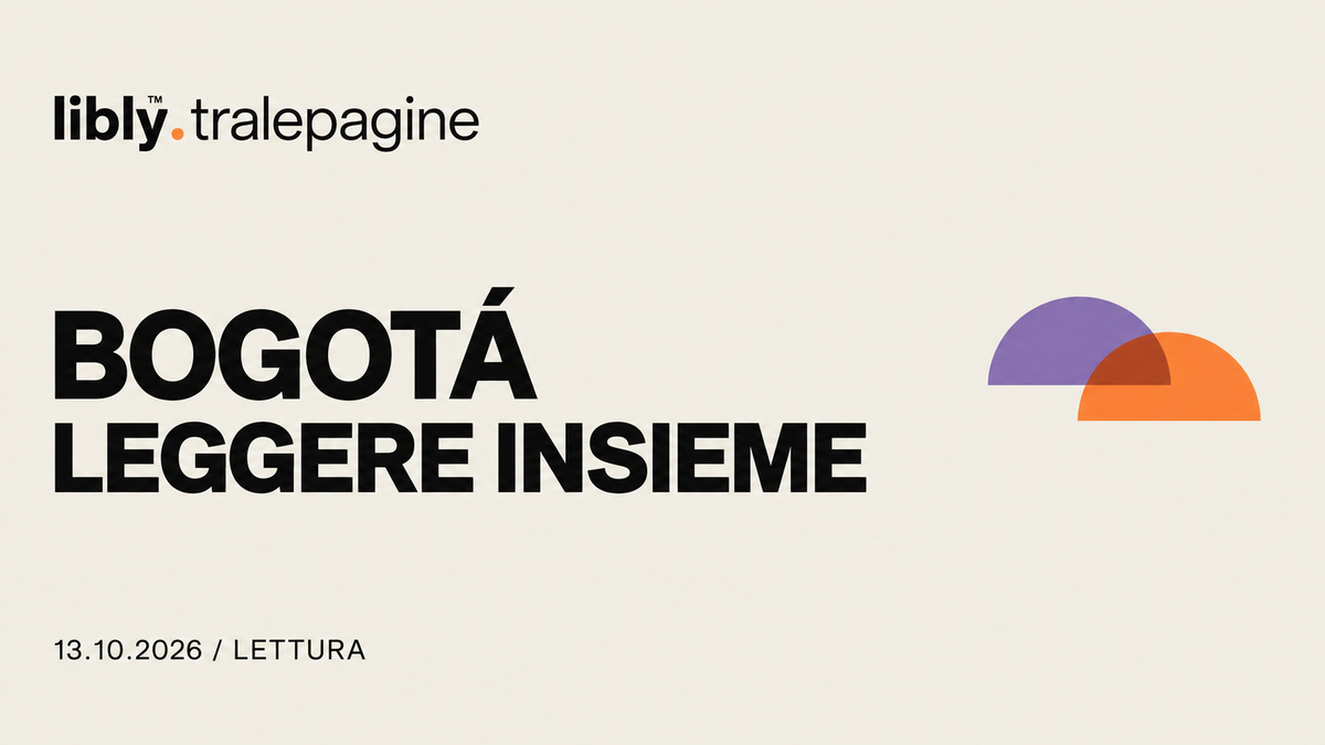 Due semicerchi sovrapposti viola e arancione su fondo avorio: condivisione astratta.