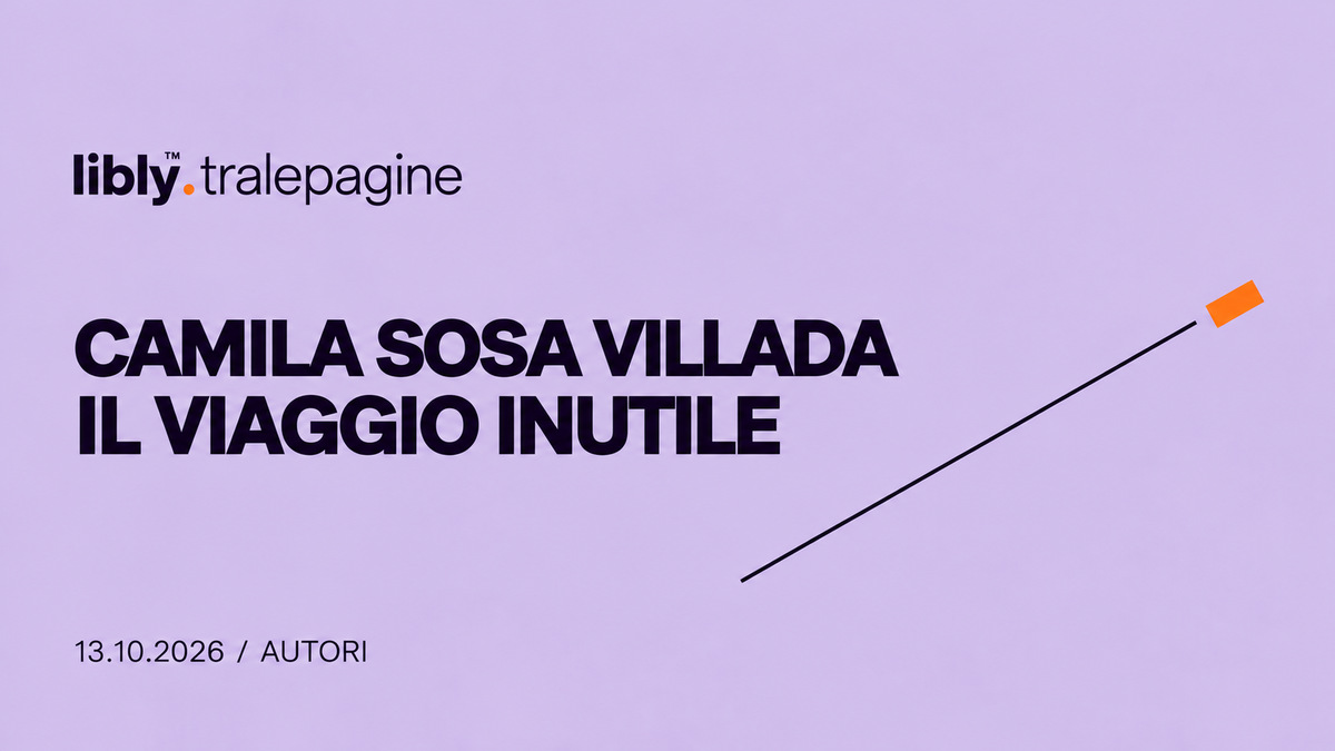 Sagoma astratta e nastro di parole: identità e scrittura.