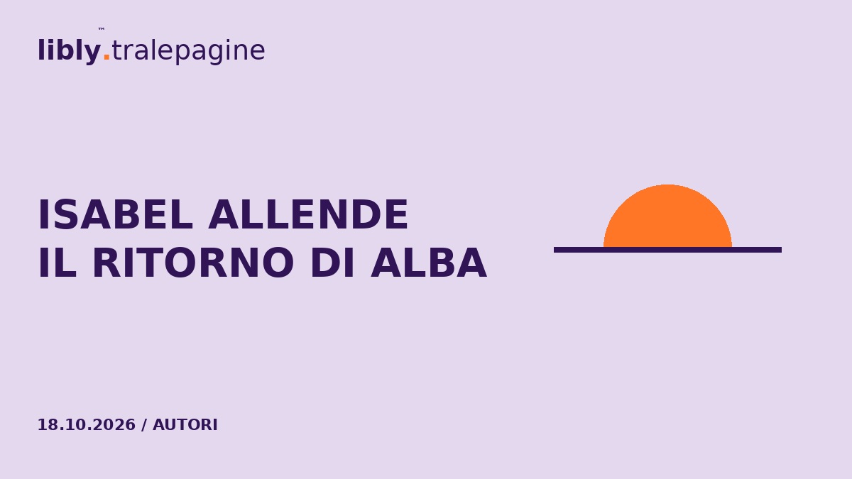 Un semicerchio arancione sopra una linea viola: una storia che riparte.