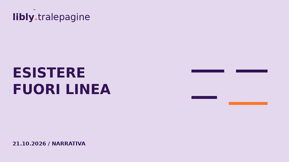 Due linee viola interrotte riprendono con uno scarto arancione.