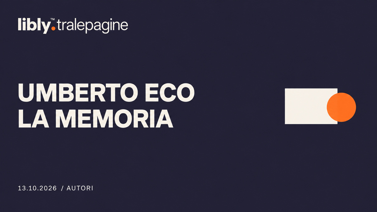 Rettangolo avorio e cerchio arancione su fondo scuro: memoria, in forma astratta.